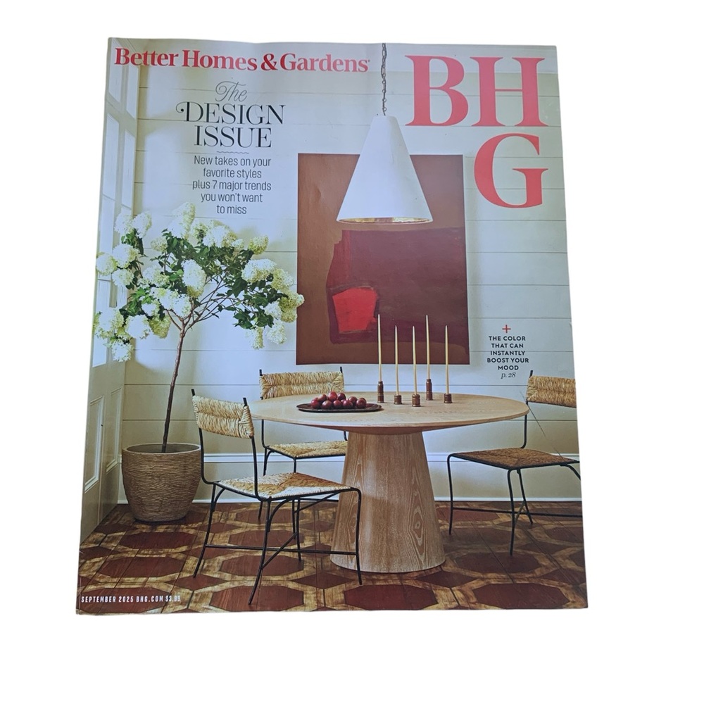 Better Homes & Gardens Magazine - The Design Issue Sept 2025 Issue Food & Design